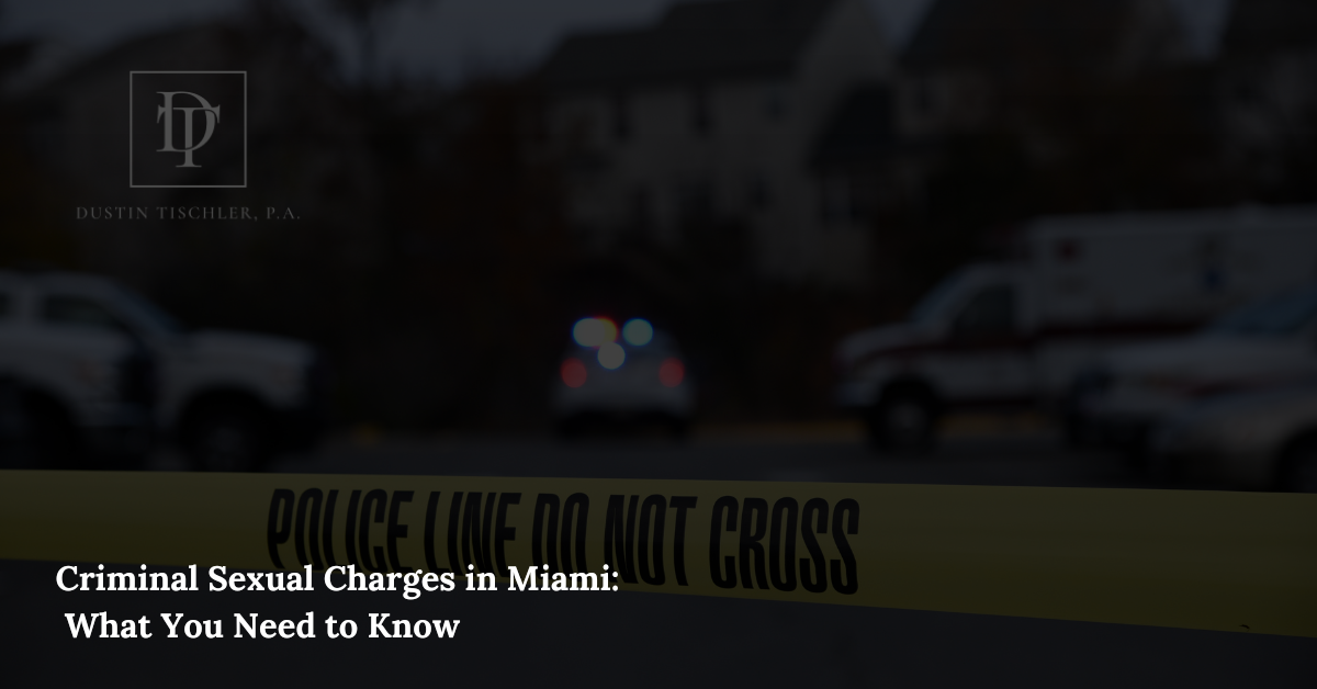 Defense attorney in Miami representing client in criminal sexual charges in Miami case