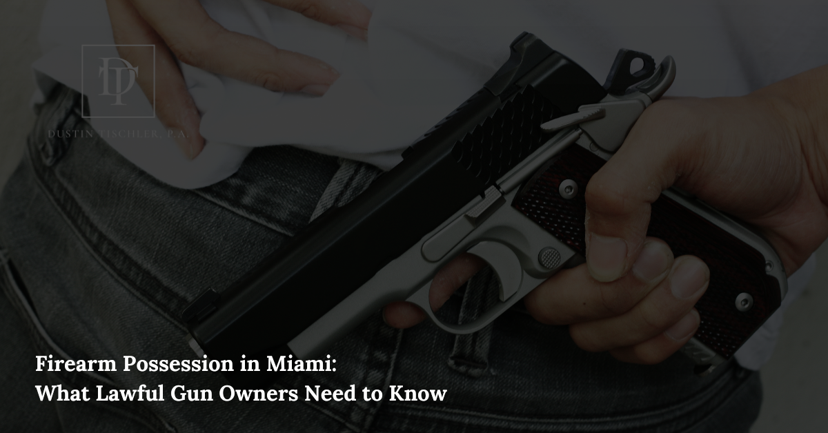Florida man receiving legal advice after firearm possession arrest in Miami