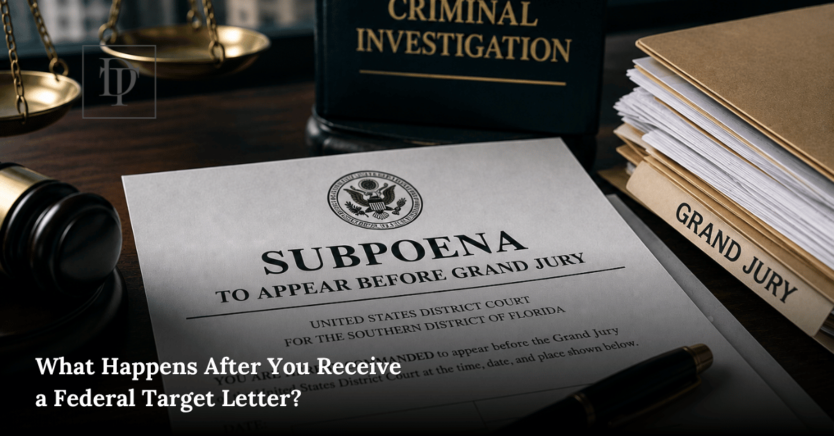 Grand jury subpoena in a federal criminal investigation involving legal documents, records requests, and white collar defense strategy