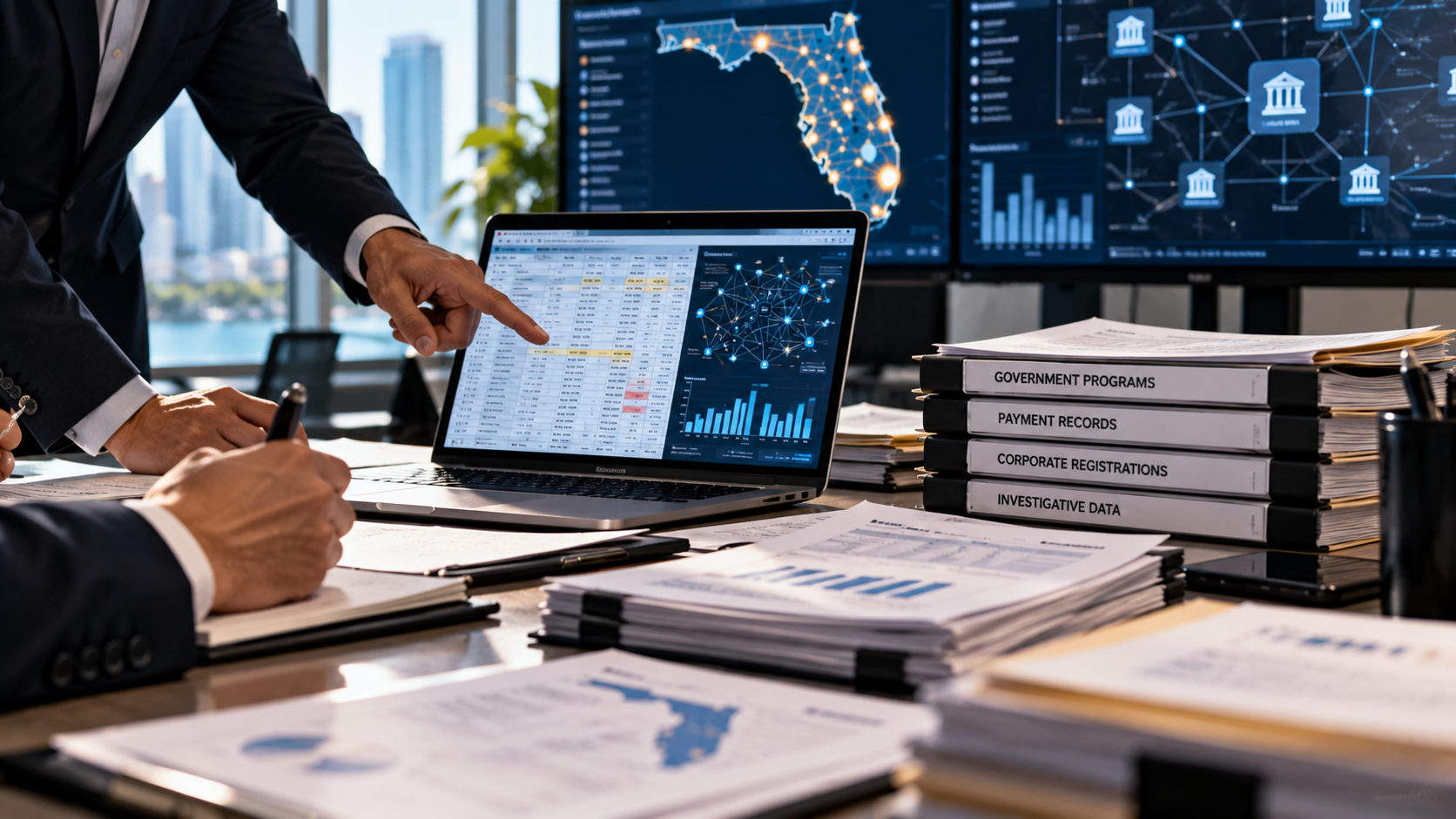 fraud investigation data sharing florida